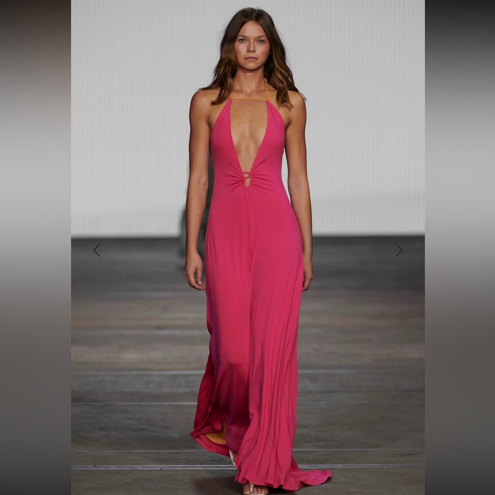 Hansen & Gretel Charlee Dress Magenta (Hot pink Maxi Dress)